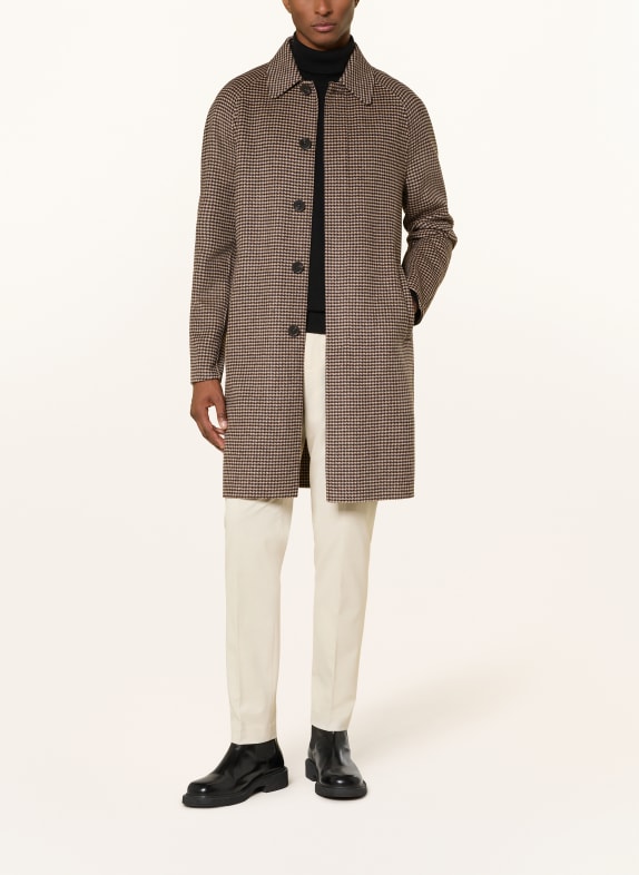 REISS Mantel MORPETH BRAUN / SCHWARZ