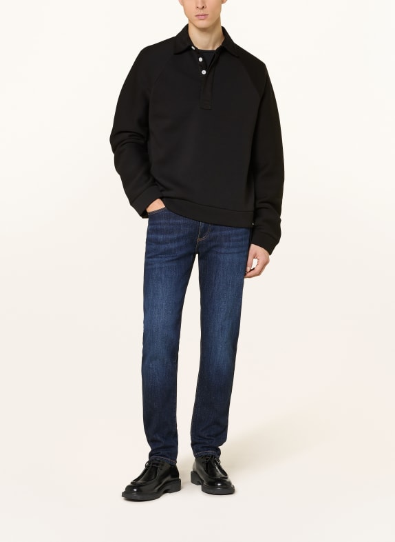 REISS Sweat-poloskjorte COSTELLO SORT