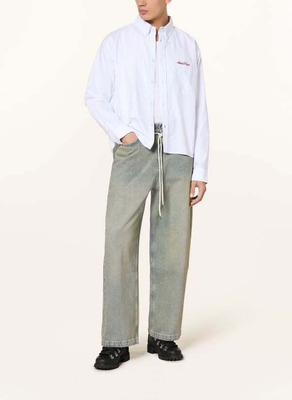about:blank Oxford-overhemd Comfort Fit WIT / LICHTBLAUW