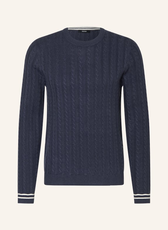 REISS Sweter LUCA GRANATOWY
