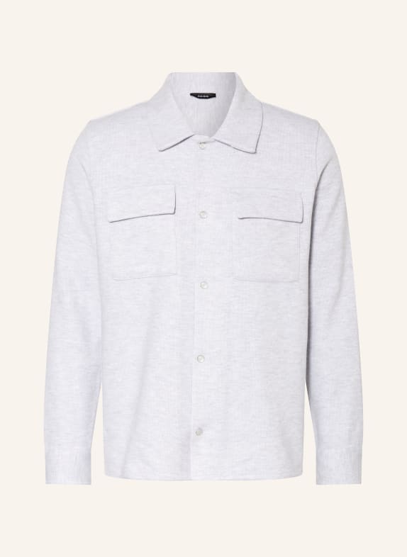 REISS Jersey-Overshirt MAXWELL HELLGRAU