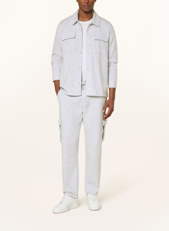 REISS Jersey-overshirt MAXWELL LYSEGRÅ