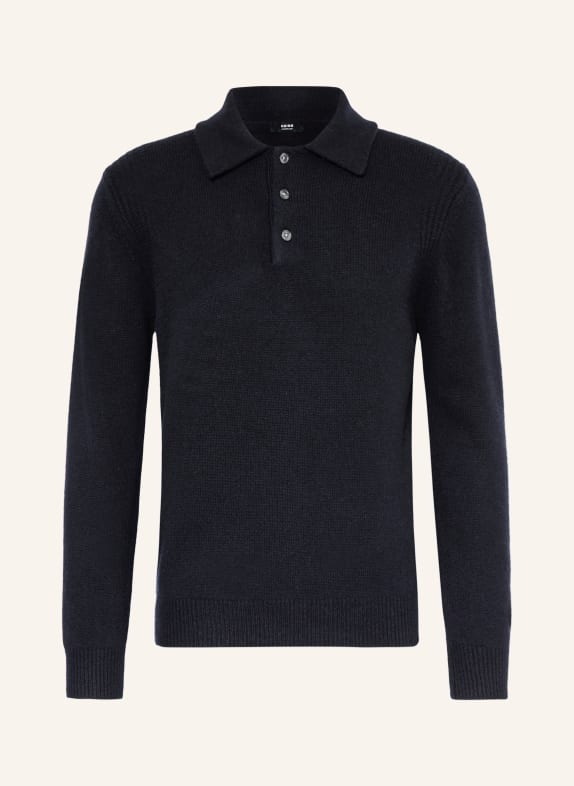 REISS Dzianinowa koszulka polo DEANSGATE GRANATOWY