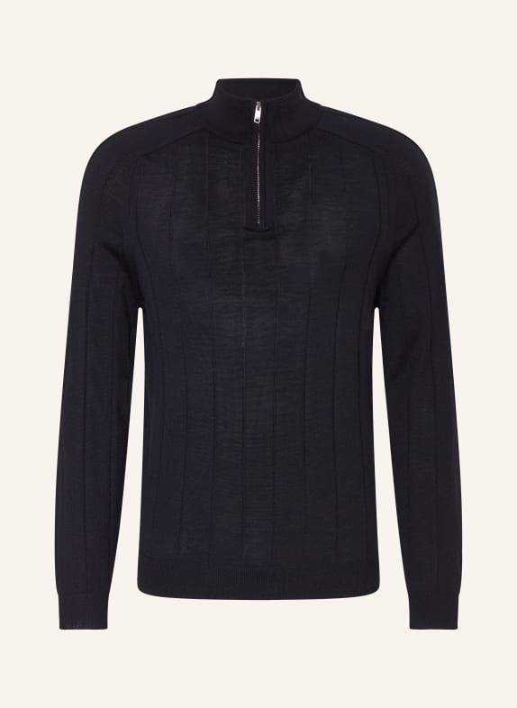 REISS Troyer FINDLAY z wełny merynosowej GRANATOWY