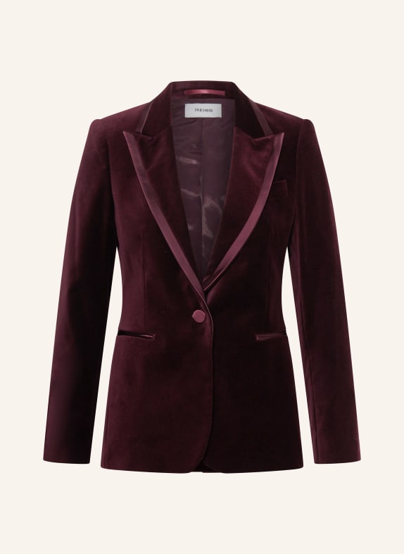 REISS Samtblazer ELIA DUNKELROT