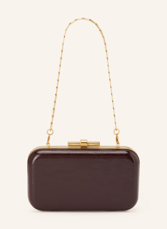 REISS Clutch JUNIE DUNKELROT / GOLD