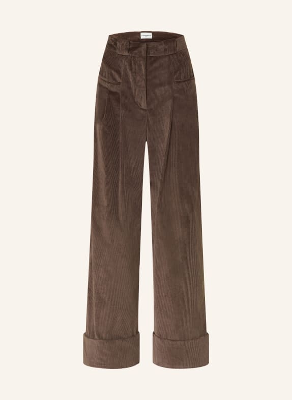 CLAUDIE PIERLOT Marlenehose aus Cord TAUPE