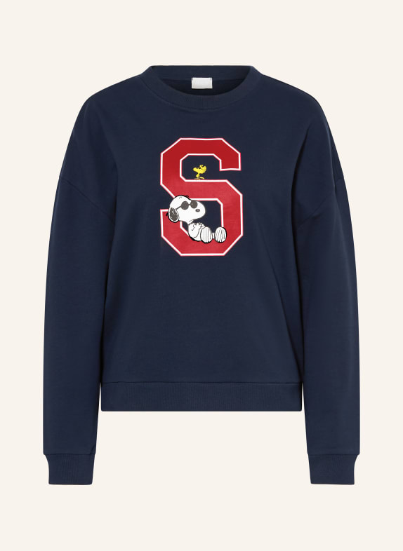 mey Schlafshirt Serie MEY × PEANUTS DUNKELBLAU