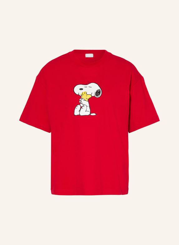 mey Schlafshirt Serie MEY × PEANUTS ROT