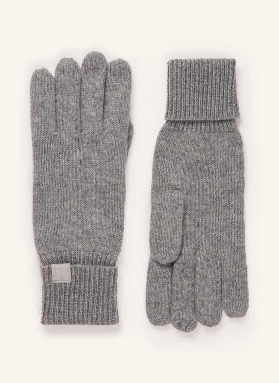Calvin Klein Handschuhe aus Cashmere GRAU