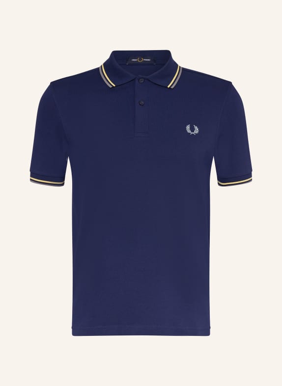 FRED PERRY Piqué-Poloshirt DUNKELBLAU