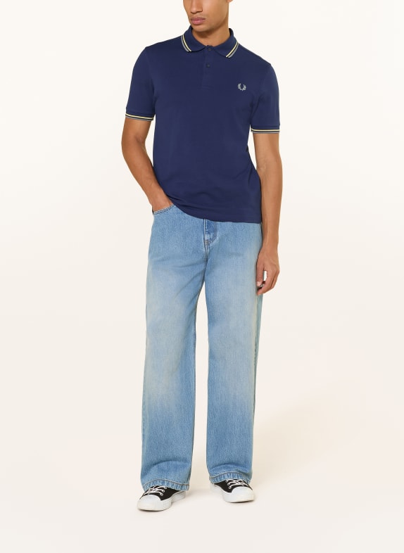 FRED PERRY Piqué poloshirt DONKERBLAUW