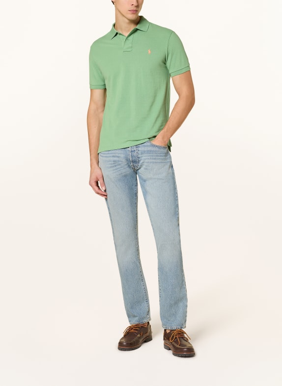 POLO RALPH LAUREN Piqué poloshirt slim fit LICHTGROEN