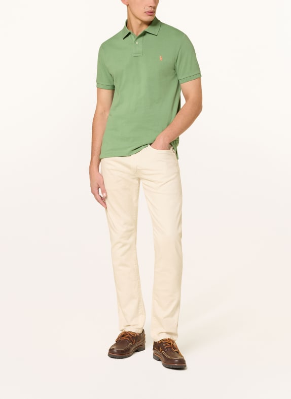 POLO RALPH LAUREN Piqué poloshirt Custom Slim Fit GROEN / ZALM