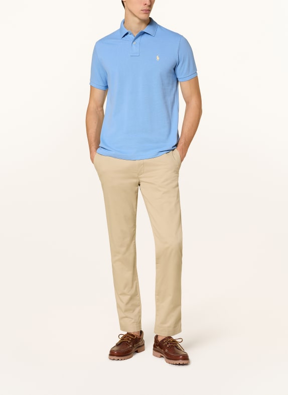 POLO RALPH LAUREN Piqué poloshirt Custom Slim Fit LICHTBLAUW