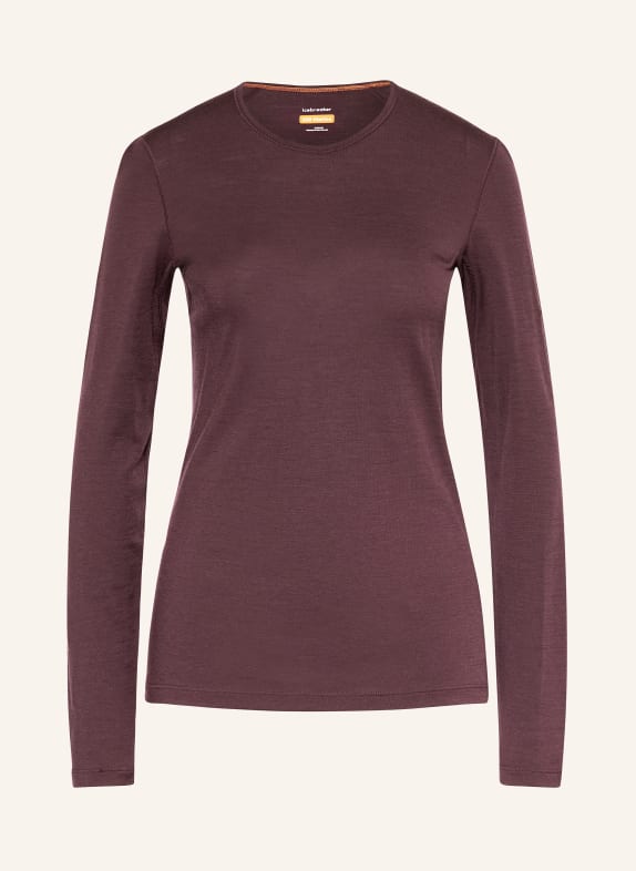 icebreaker Funktionswäsche-Shirt 200 OASIS aus Merinowolle DUNKELROT