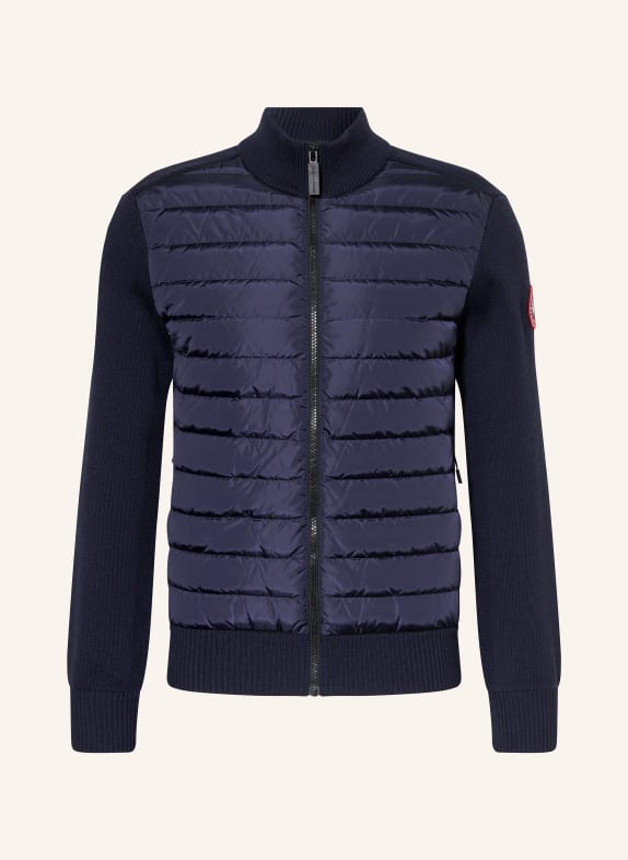 CANADA GOOSE Strickjacke HYBRDIGE im Materialmix DUNKELBLAU