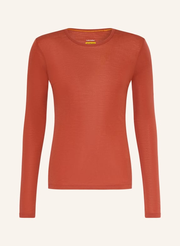 icebreaker Funktionswäsche-Shirt 175 EVERYDAY aus Merinowolle DUNKELORANGE