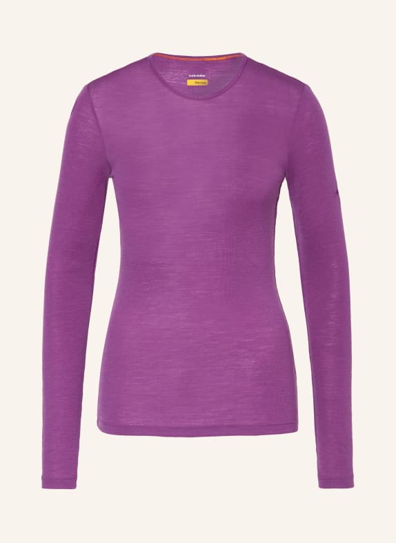 icebreaker Functional underwear shirt 175 EVERYDAY in merino wool PURPLE