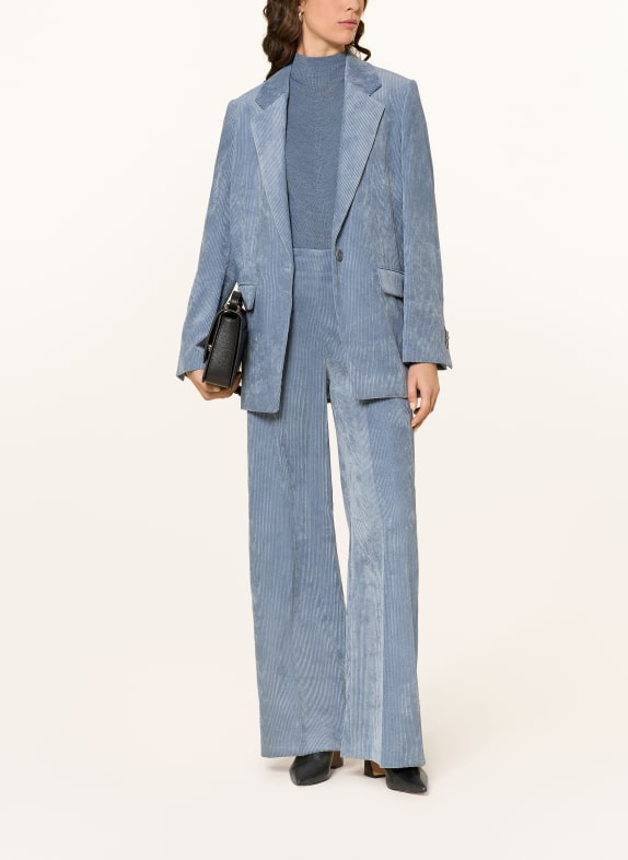 DRYKORN Lange blazer GLENDALE van corduroy BLAUW