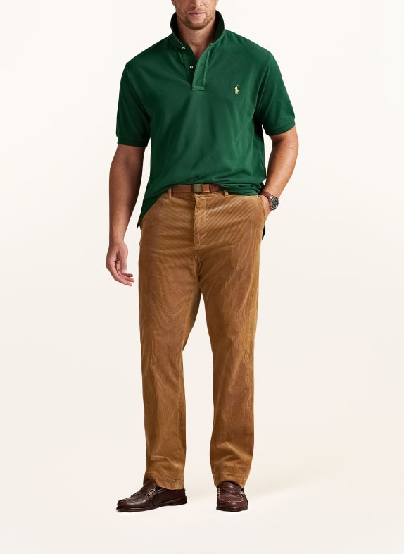 POLO RALPH LAUREN Big & Tall Piqué poloshirt DONKERGROEN