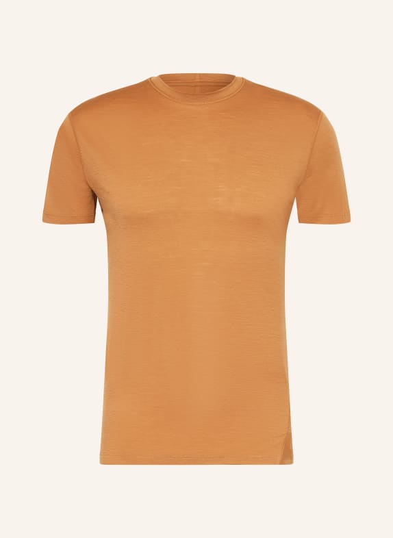 icebreaker T-Shirt MERINOFINE™ ACE aus Merinowolle COGNAC