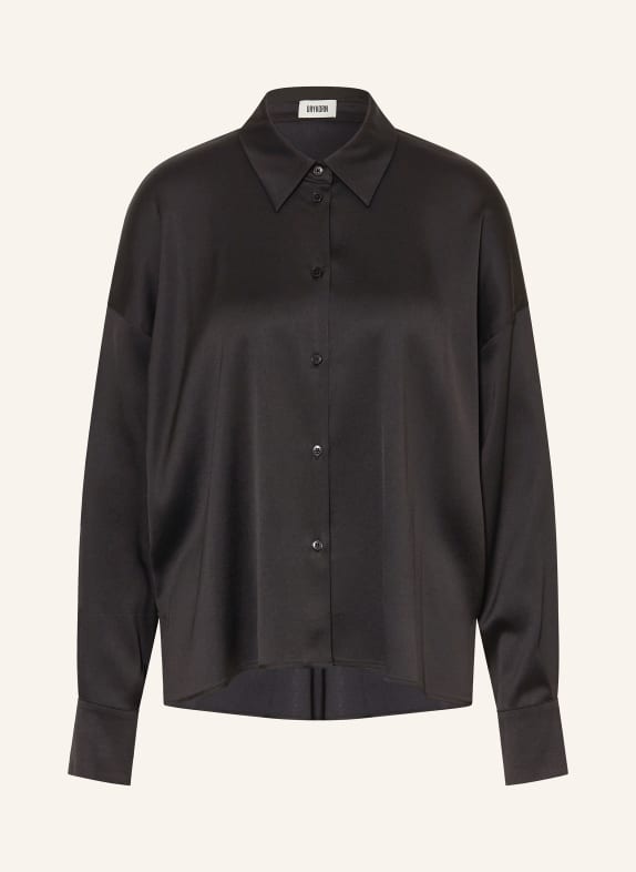 DRYKORN Hemdbluse CLOELIA aus Satin SCHWARZ