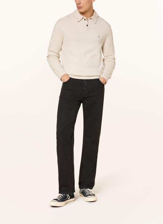 ALLSAINTS Tricou polo din tricot STATTEN BEJ