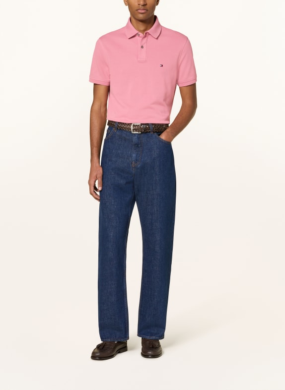 TOMMY HILFIGER Koszulka polo z piki regular fit RÓŻOWY