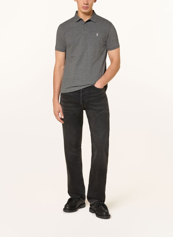 POLO RALPH LAUREN Piqué poloshirt Custom Slim Fit DONKERGRIJS