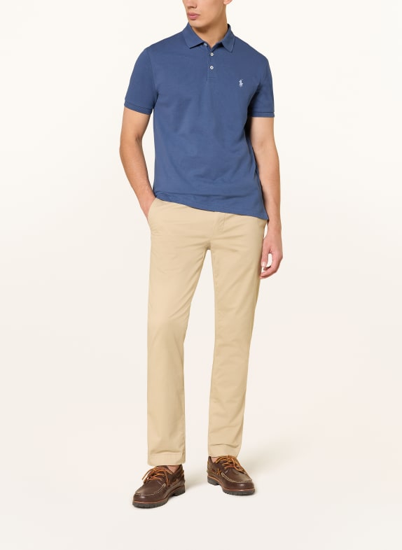 POLO RALPH LAUREN Piqué poloshirt Custom Slim Fit PAARS / DONKERBLAUW