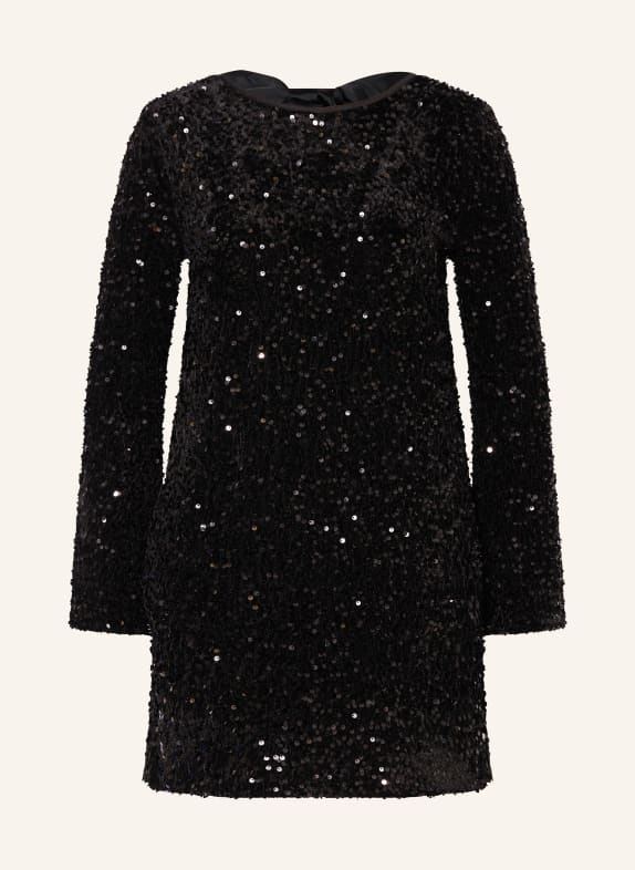ONLY Kleid mit Pailletten und Cut-out SCHWARZ