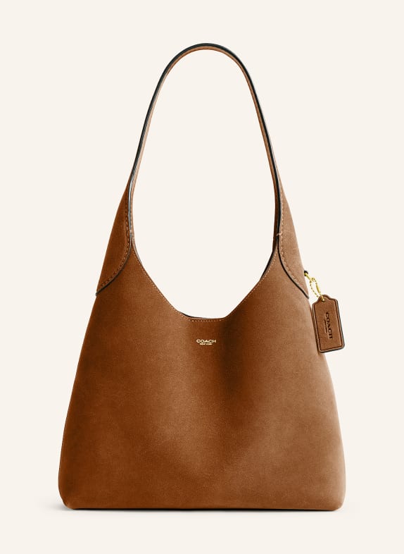 COACH BROOKLYN 28 pouch bag COGNAC