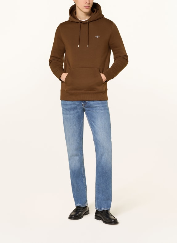 GANT Hoodie BRAUN