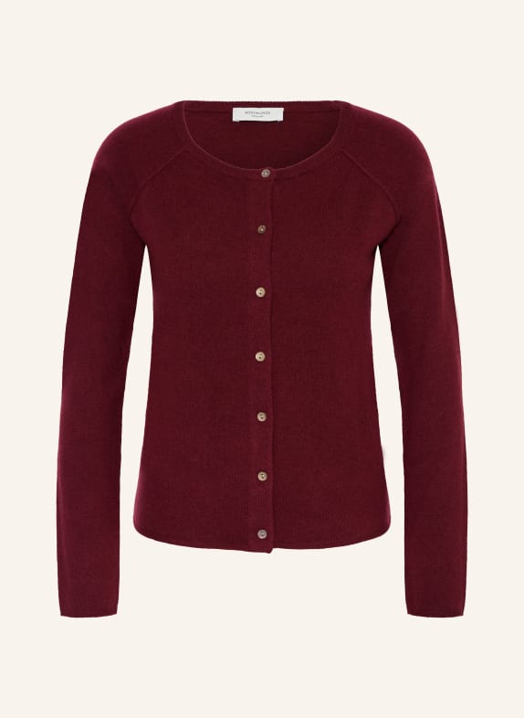 rosemunde Cardigan LAICA with cashmere DARK RED