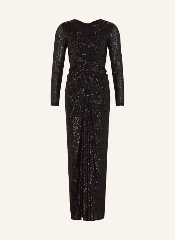 SWING Abendkleid mit Pailletten SCHWARZ