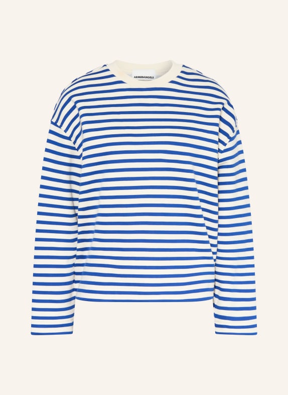ARMEDANGELS Sweatshirt FRANKAA MAARLEN WEISS / BLAU