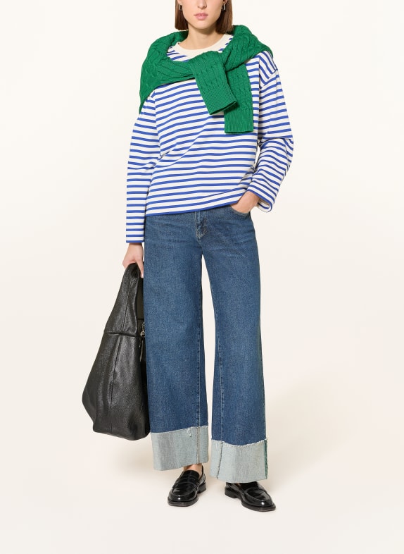 ARMEDANGELS Sweatshirt FRANKAA MAARLEN WIT / BLAUW