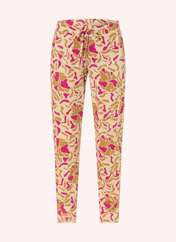 HANRO Lounge kalhoty BÉŽOVÁ / KOŇAKOVÁ / NEONOVĚ ČERVENÁ