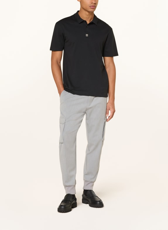 HUGO Jersey poloshirt DEABONO ZWART