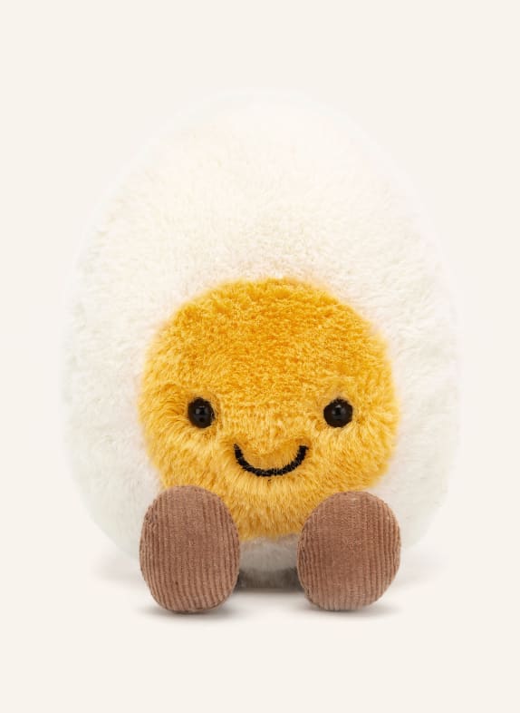 Jellycat Peluche AMUSEABLES HAPPY BOILED EGG SMALL CRÈME / JAUNE