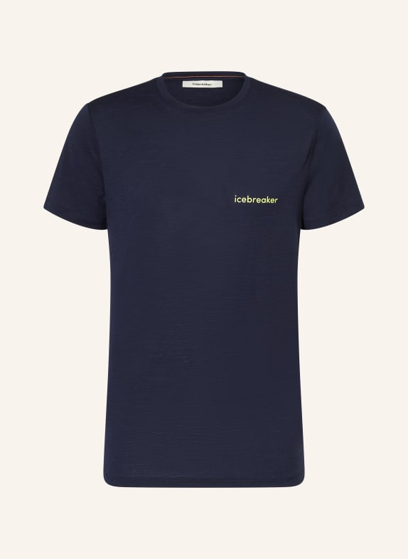 icebreaker T-Shirt aus Merinowolle DUNKELBLAU