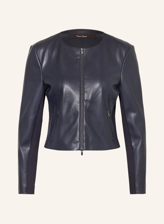 Vera Mont Leather-look jacket DARK BLUE