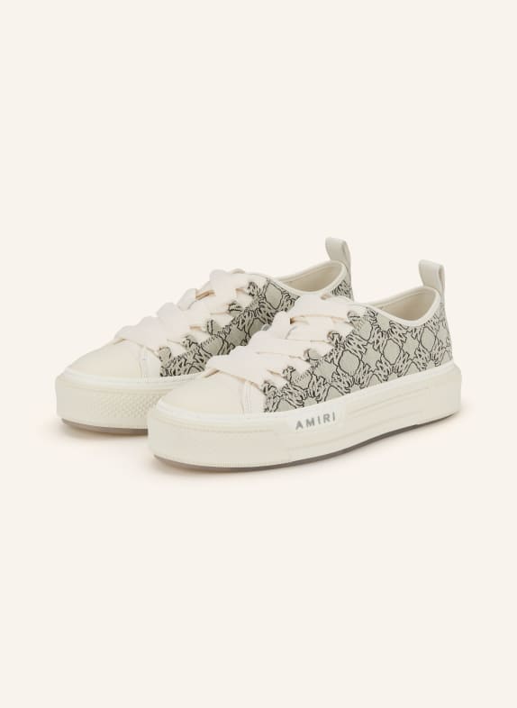 AMIRI Sneaker MA QUAD JACQUARD COURT LOW WEISS / GRAU