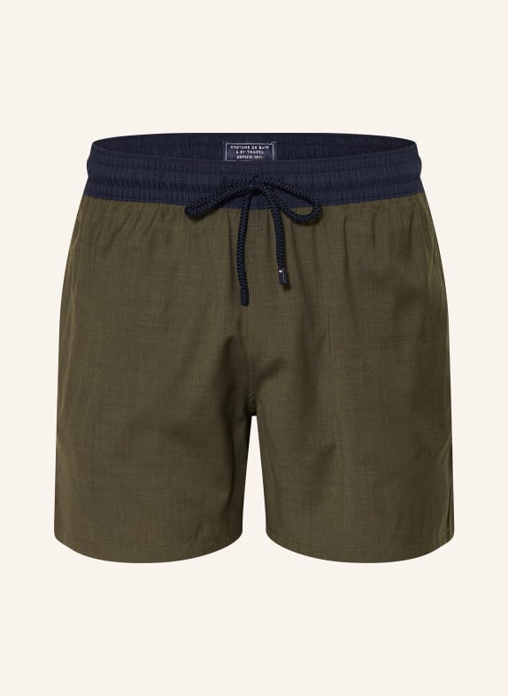 VILEBREQUIN Kąpielówki bokserki MAGNUS OLIWKOWY / GRANATOWY