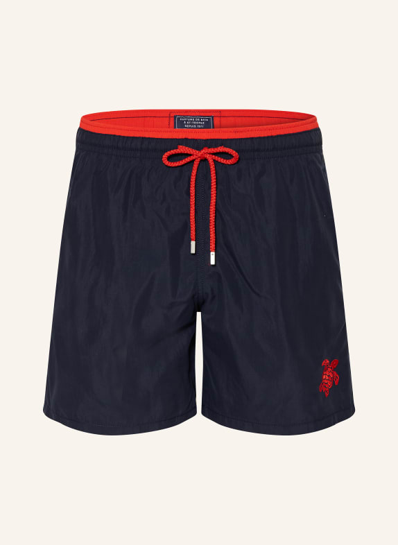 VILEBREQUIN Kąpielówki bokserki MOOREA GRANATOWY / CZERWONY