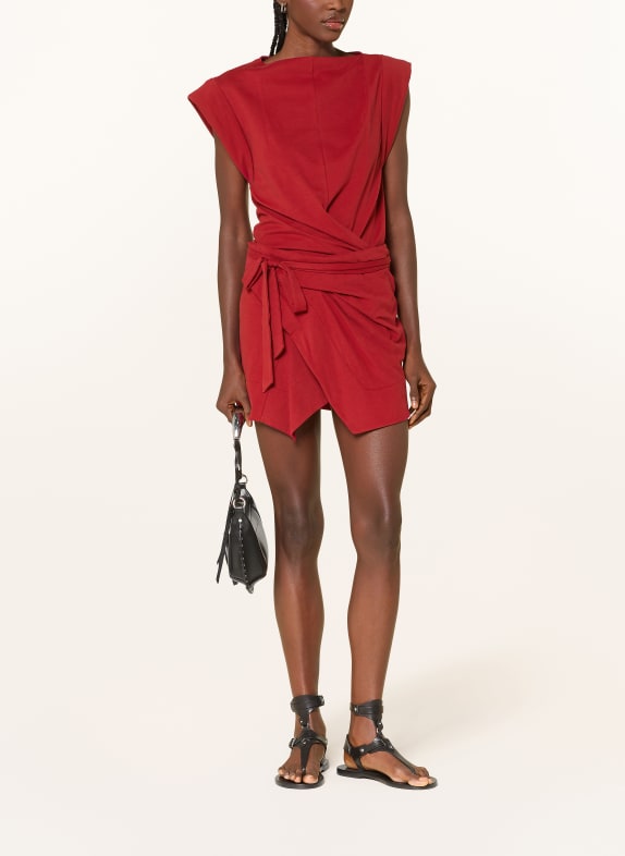 MARANT ÉTOILE Jersey wikkelrok BERENICE ROOD
