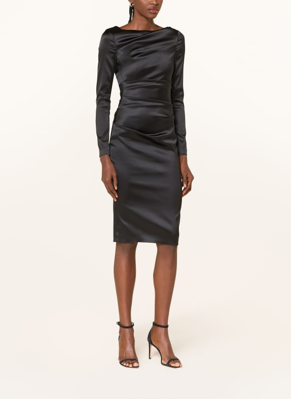 TALBOT RUNHOF Cocktailkleid aus Satin 999 BLACK