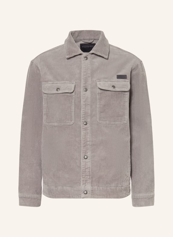ALLSAINTS Cordjacke CASTLEFORD HELLGRAU