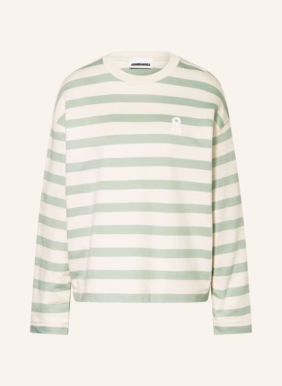 ARMEDANGELS Mikina FRANKAA MAARLEN REŽNÁ / SVĚTLE ZELENÁ